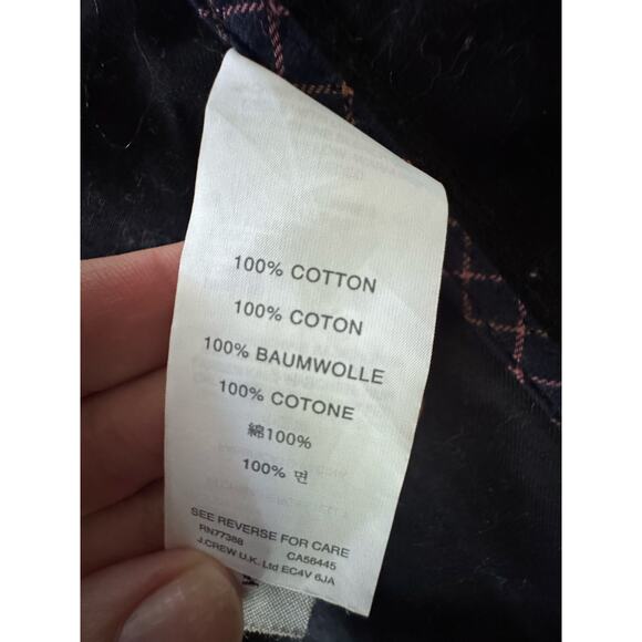 J Crew Downtown field jacket waxed cotton small Military pockets gold buttons - Picture 7 of 10